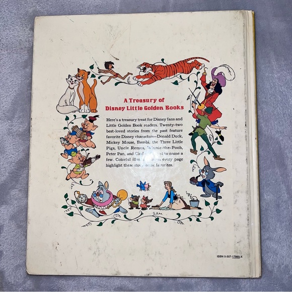 Vintage Little Golden Books A Treasury of Disney book 22 - Picture 4 of 5